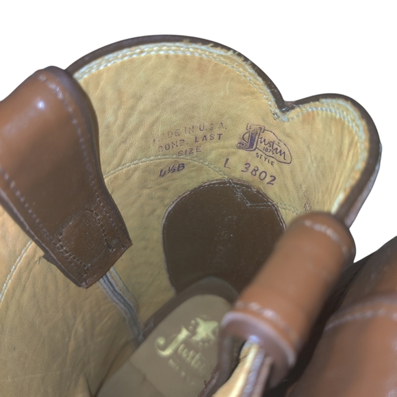 NWT Justin Boots Youth Size 4.5 Style L3802 - Picture 8 of 9